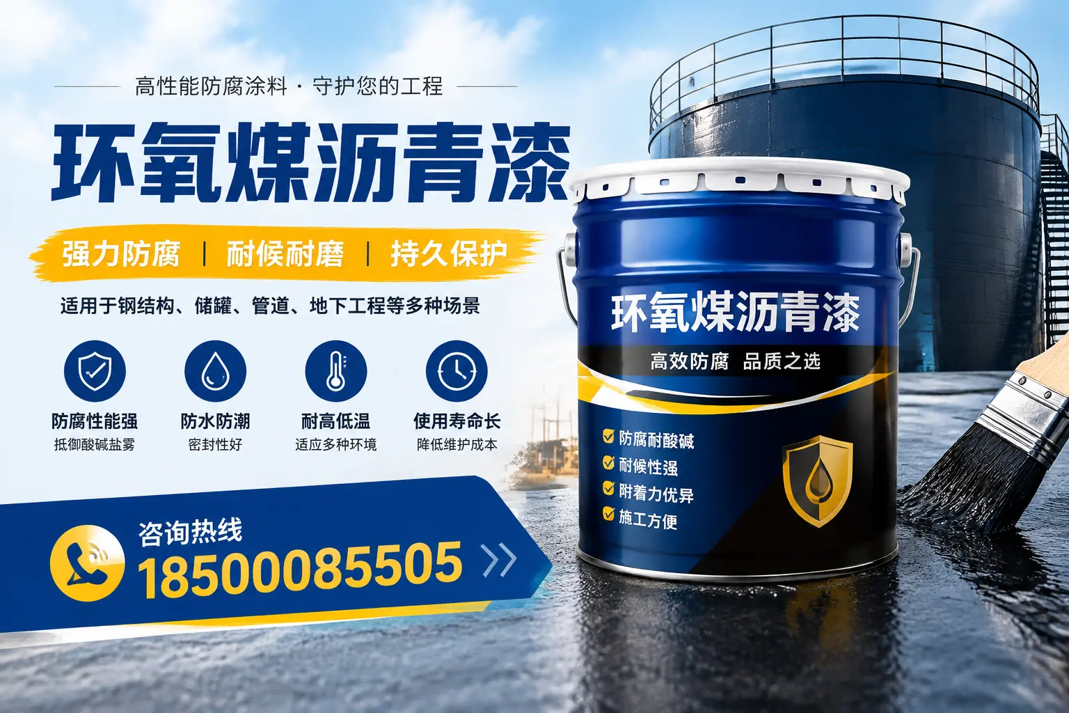 环氧煤沥青漆在工业中的应用，乌鲁木齐企业的选择